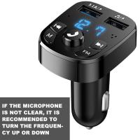 Transmisor FM Bluetooth Inalámbrico Para Coche Kit De Manos Con Cargador USB Doble 2.1A Reproductor De MP3 TF Card U Disk AUX Player - details 12