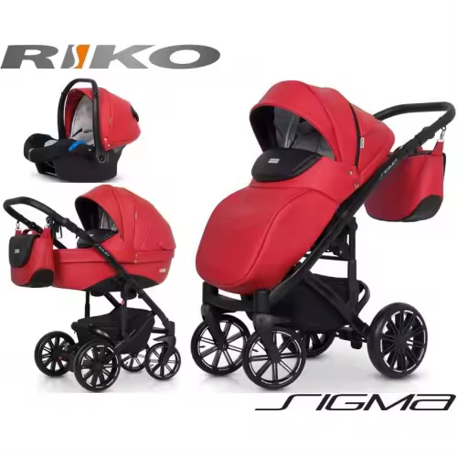 RIKO - Carrinho multifuncional SIGMA + KITE ISOFIX READY Scarlet - 1