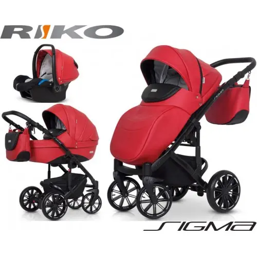 RIKO - Carrinho multifuncional SIGMA + KITE ISOFIX READY Scarlet - 1