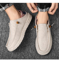 Zapatos Casuales Para Hombre Mocasines De Lona Cómodos Y Antideslizantes Zapatillas Suaves Para Caminar Ideal Para Verano - details 4