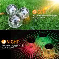Lámpara Flotante Solar LED Para Piscina Y Pila Solar Panel Iluminación Cambiante De Color Disco Glow Show IP65 Impermeable - details 3