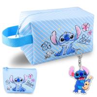 Neceser de Maquillaje y Aseo de Stitch para Todas las edades – Estuche de Viaje Impermeable con Gran Capacidad, Diseño Adorable en Azul o Rosa, con Llavero o Peluche Incluido – Ideal para Cosméticos, Escuela, Regalos y Vacaciones - details 2