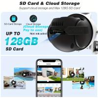 Cámara de Vigilancia WiFi interior,1PC Cámara de Segurad WiFi 4K 8MP, 2PCs Lente de 4MP Total 8MP Doble Lente 2,4 GHz Cámara IP Inalámbrica, Monitoreo de CCTV de Segurad Doméstica, inteligencia Artificial de Seguimiento Humano - details 12