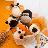 Muñeco De Peluche De 25cm Kawaii Con Animales Del Bosque León Tigre Elefante Mono Zorro Juguetes Para Dormir De Peluche Realistas Para Niños - details 16