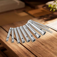 Juego De Llaves De Tubo Doble Final En Acero De Carbono Para Instalación De Grifo Y Válvula De Ducha 10/20Pcs Herramienta De Reparación Para El Hogar - details 5