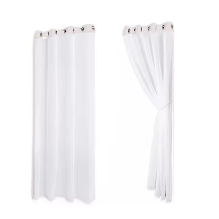 2PCs Cortina en Aaire Libre Para Patio Desmontable Para Fácil Cortina Imperable Para Porche Jardín Gazebo - 1