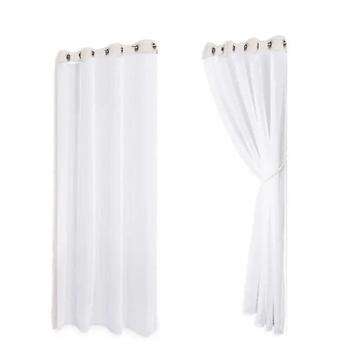 2PCs Cortina en Aaire Libre Para Patio Desmontable Para Fácil Cortina Imperable Para Porche Jardín Gazebo - 1