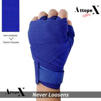 Attopex Pack de 2 Pares de Vendas- Boxeo, Artes Marciales Mixtas (MMA), Kick Boxing... Pack Duo Cintas o Envolturas Protección de Manos 1 Par Azul 1 Par Negro. Oferta! - details 3