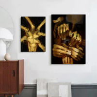 Pintura En Lienzo Abstracta De Horror Disco Elysium Juego Arte Para El Hogar Decoración De Pared Estilo Moderno Vertical Rectangular - details 3