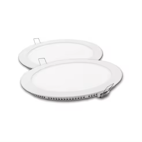 Downlight led matel redondo blanco 18w luz 4200K (2 unidades) - 1