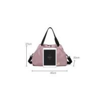 Bolsa de Fitness para Mujer Bolsa de Yoga para Gimnasio Tote Gran Capacidad Bolsa de Hombro Único Bolsa de Deporte Casual para Viajes y Natación Resistente al Agua Material de Nylon - details 0
