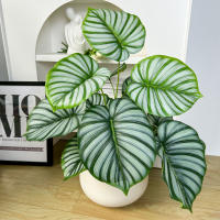 Planta Artificial De Monstera 65/100cm Hojas Verdes De Tortuga Falsas Árbol De Palma Para Decoración De Jardín Oficina Hogar - details 8