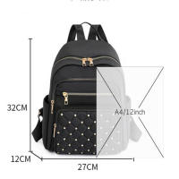 Mochila De Moda Para Mujer De Alta Calidad En Nylon Gran Tamaño Para Viajes Escolares Bolsa De Hombro Para Chicas Adolescentes - details 22
