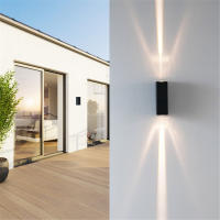 Lámpara De Pared Exterior Impermeable LED COB IP65 Aluminio Iluminación De Jardín Puerta Luz Moderna AC85-265V - details 11