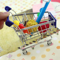 Carro De Supermercado Miniatura Para Niños Juguete De Decoración Doméstica Y Almacenamiento Estilo Moderno Material Metálico Y Plástico - details 8