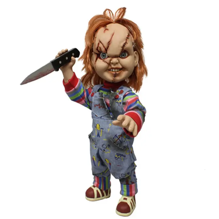 Figura Chucky El Muñeco Diabolico parlante 38cmFigura  Coleccionable - Idea de Regalo- Mercancia Oficial - Juguetes para Niños y Adultos - Movies Fans - Muñeco para Coleccionistas y Exposición - 1