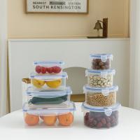 Juego de recipientes herméticos para guardar Alimentaciones con plástico bloqueable sin BPA, 14 piezas (7 recipientes + 7 tapas) - details 2