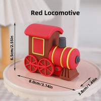 Decoraciones De Pastel De Tren Gris Para Fiesta De Cumpleaños De Niños Y Niñas Año 1 Con Estrellas Locomotoras Material PVC - details 10