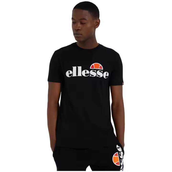 Camiseta de Manga Corta Ellesse  para unisex en color negro - 1
