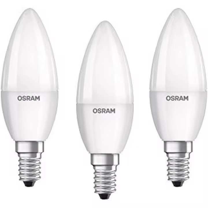 LED OSRAM Bombilla E14 5W Luz Blanca 3 Unidades - 1