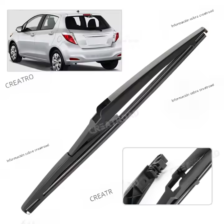 Limpiaparabrisas Trasero 12" Para Toyota Yaris MK3 Hatchback 2011-2019 Limpia Pantalla Trasera Y Ventanas Rain Brush De Goma - 1