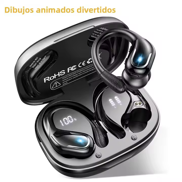 Auriculares Bluetooth 5.3 Inalámbricos Impermeables Con Cancelación De Ruido Pantalla LED 75H Reproducción Tws In-ear Auriculares Con Micrófono - 1