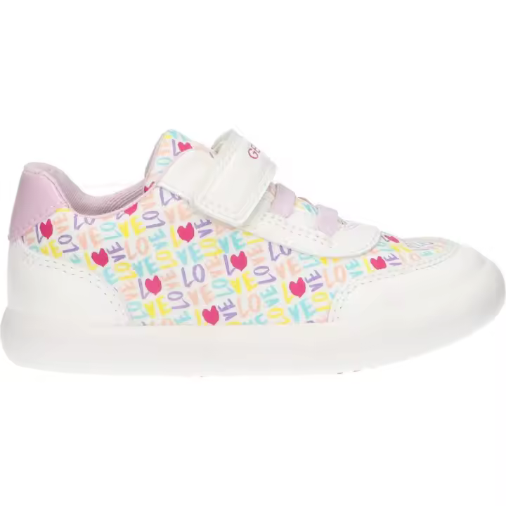Geox b021ma 0aw54 b gisli c0406 white-pink girls' sneakers - 1