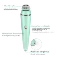 Cepillo de limpieza Facial eléctrico 4 en 1, herramienta de limpieza Facial recargable, impermeable, giratorio, limpiador de poros, máquina de piel Facial - details 15