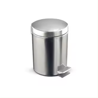 Papelera Rocada con Pedal de Acero Inoxidable 3L - Interior Extraíble - 1