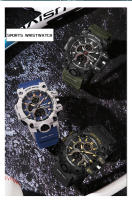 Reloj Militar Para Hombre SANDA Resistente Al Agua 50m Con Pantalla LED Y Cuarzo Deportivo Reloj De Pulsera Grande Con Luz Nocturna Y Alarmas - details 15