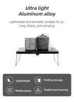 Mesa Plegable Portátil Para Camping Y Paseos Al Aire Libre Ultraligera De Aluminio Pequeña Y Móvil Para Picnics Y Café - details 2