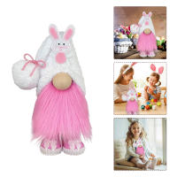 Adorno Decorativo De Pascua En Miniatura Nahuelhut Doll Gnome Con Conejo Ideal Para Decoración De Escritorio Pack De 1 - details 9
