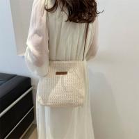 Bolso De Hombro De Paja Para Mujer Moda Verano Bolso Bandolera De Playa Vacaciones Compras Bolsos Mensajeros Para Mujer - details 6