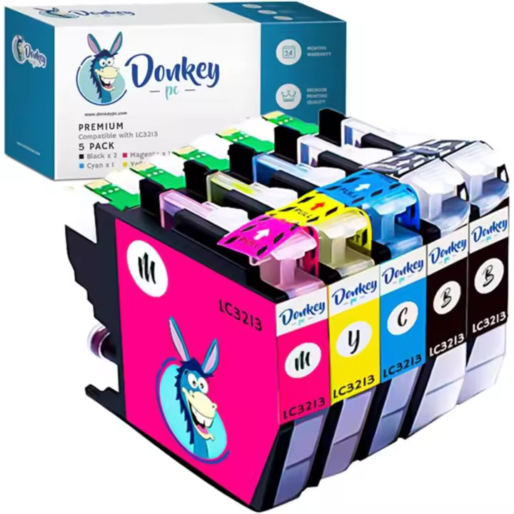 Donkey pc - Cartuchos de Tinta Compatible Brother LC-3213 LC-3211 (CMYK) - 1