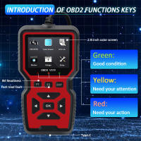 Herramienta De Diagnóstico OBD2 Para Coche Lector De Códigos De Falla Del Motor Prueba De Tensión De Batería V519 - details 3