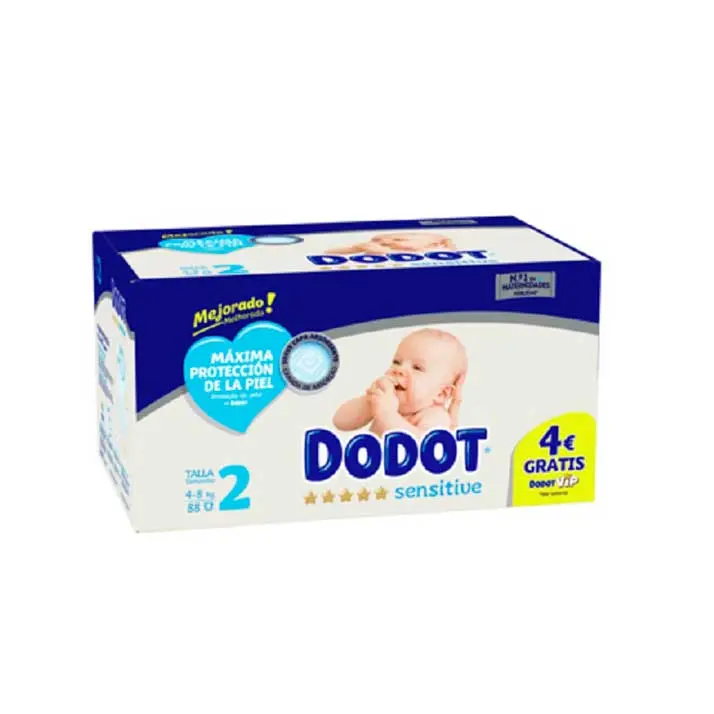 Dodot Sensitive Recien Nacido BOX Talla 2 88 uds. - 1