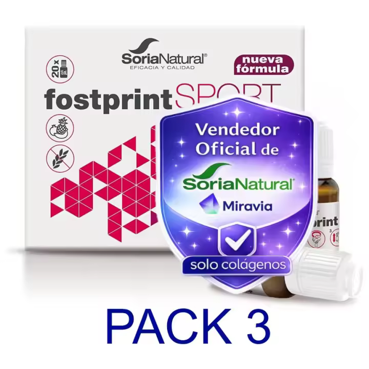 Pack 3X2 Soria Natural Fost print Sport 20 viales - 1
