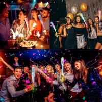 12/24Pcs LED Stick Colorido Fibra Luz Nocturna Juguete LED Para Fiesta Noche Propiedades Regalo De Cumpleaños Boda Navidad - details 10