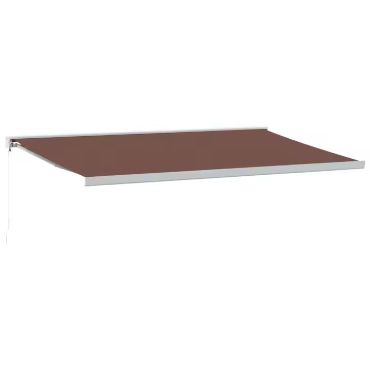 vidaXL Toldo retráctil manual marrón 500x300 cm - 1
