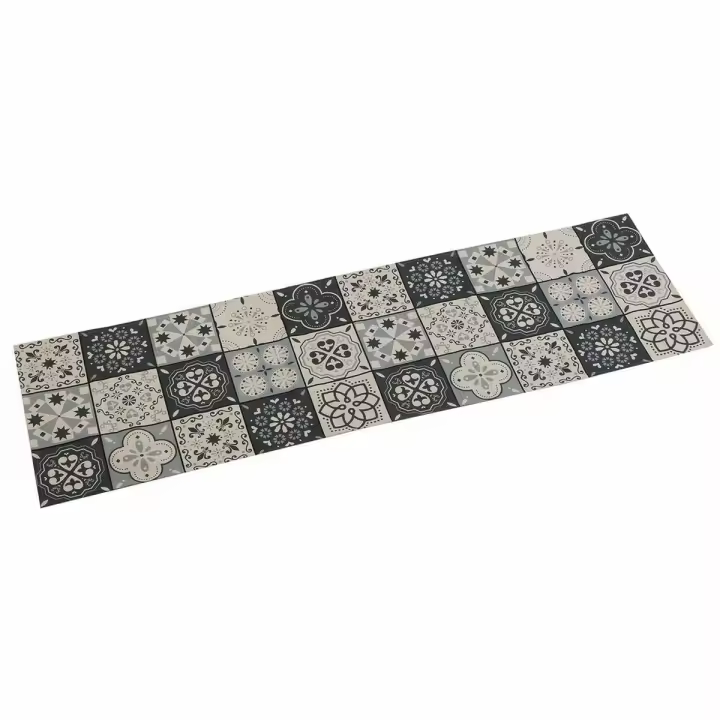 Camino de Mesa Versa Mosaico Gris Poliéster (44,5 x 0,5 x 154 cm) - 1