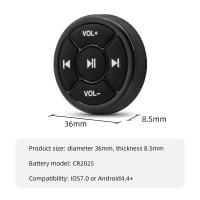 Control Remoto Inalámbrico Bluetooth Para Coche Y Motocicleta 5 Teclas Para Reproducción De Música MP3 Android Compatible Con Steer Wheel - details 7
