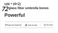 Paraguas Automático Grande De 72 Varias Super Resistente Al Viento Y a La Tormenta Protección Solar UV Para Hombres Paraguas Plegable Para Lluvia Y Sol - details 17