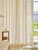 1PC Cortinas De Tules Voile Estilo Boho Japonés Para Decoración De Sala De Estar Beige Geométricas Vintage Transparentes Con Bolsa Para Rodamiento - details 8