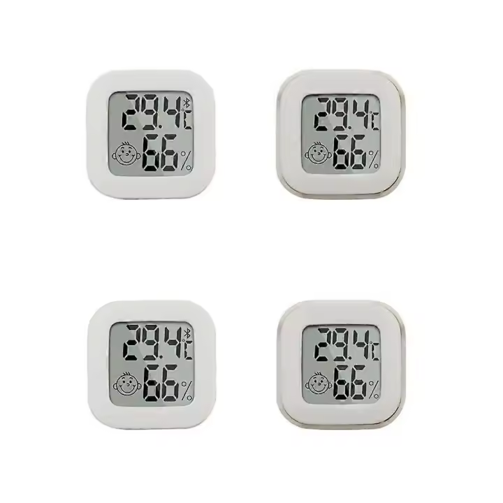 Indoor Thermometer Mini, Humidity Gauge Meter Digital Hygrometer Room Thermometer, High Accurate Temperature Sensor for Home, Thermometer4pcs) - 1