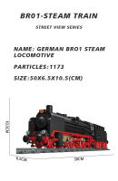 Modelo De Tren De Simulación De Vapor 59004 BR01 Bloques De Construcción Para Niños Y Adultos Juguetes De Ensamblaje Para Cumpleaños Decoración De Escritorio Regalo Para Niños Y Adultos - details 4