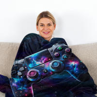 Manta De Terciopelo Suave Con Patrón De Parches Apto Para Niños Adultos Y Adolescentes Para Sofá Cama Manta Caliente Para Viajes Y Picnics - details 12