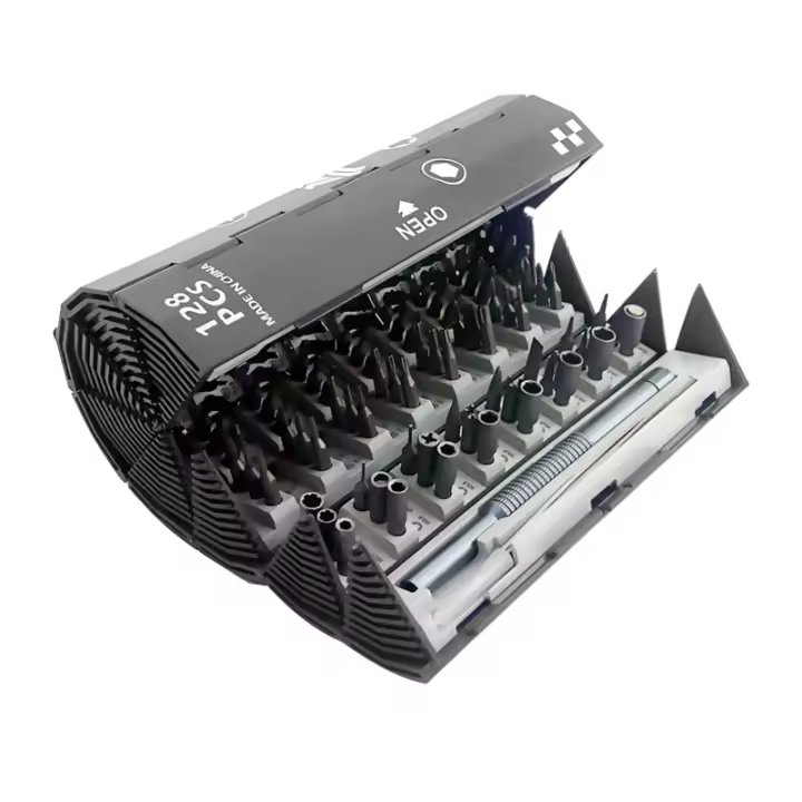 Juego De Destornilladores De 128 En 1 Precisión Para Reparación Electrónica Herramienta Profesional Con Caja Portátil Incluye Phillips Torx Y Mecánico Magnético - 1