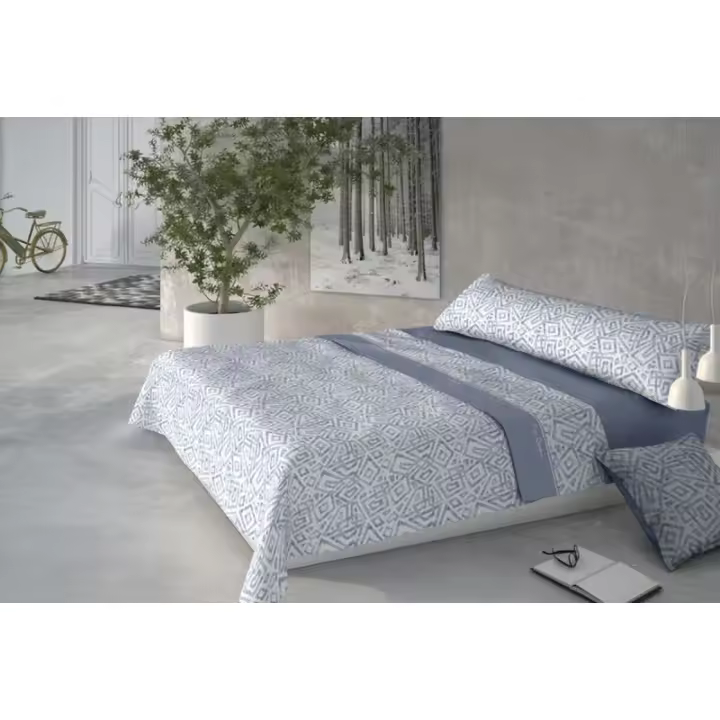 Pierre Cardin - Juego de Sábanas Pierre Cardin CORALINA MARMOL Azul Cama de 150 - 1