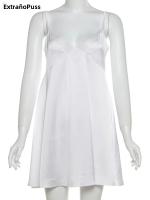 Vestido Y2K De Mujer Con Cuello V Y Sin Mangas Elegante Patchwork De Malla De Seda Sexy Para Fiesta De Cumpleaños Y Baile De Promotores Verano 2024 - details 3