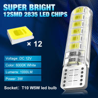 12pcs Lámparas LED T10 W5W Canbus 168 194 6000K 12V Para Luz De Maletero Lector Interior Y Señal De Placa De Automóvil - details 1